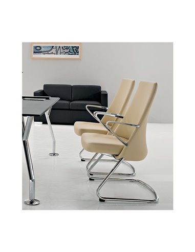 Кресло MPIU COCOON CC401 для посетителя, на полозьях