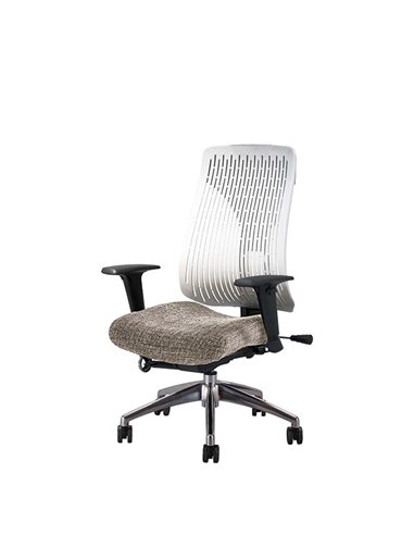 Кресло TRULY white/grey, эргономичное