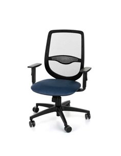 Кресло GROSPOL ZUMA Black/Blue для оператора
