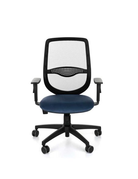 Кресло GROSPOL ZUMA Black/Blue для оператора