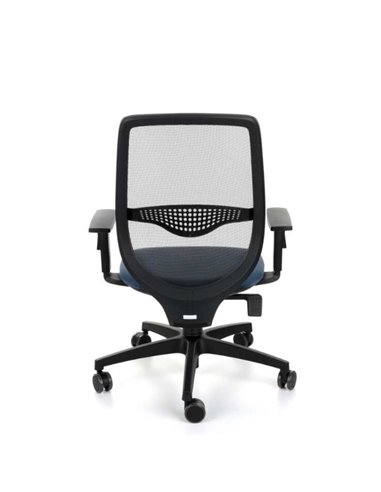 Кресло GROSPOL ZUMA Black/Blue для оператора