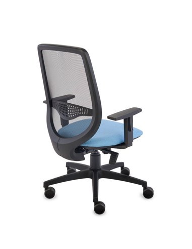Кресло GROSPOL ZUMA Black/Blue для оператора