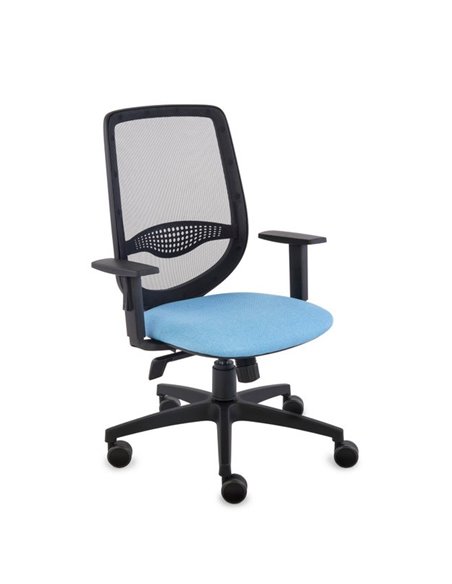 Кресло GROSPOL ZUMA Black/Blue для оператора