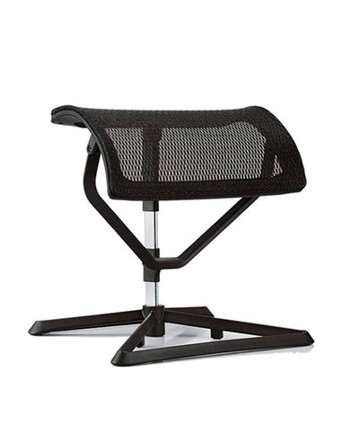 Підставка для ніг COMFORT OTTOMAN BLACK з регулюванням висоти, сітчаста