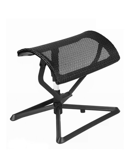 Підставка для ніг COMFORT OTTOMAN BLACK з регулюванням висоти, сітчаста