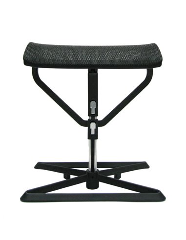Підставка для ніг COMFORT OTTOMAN BLACK з регулюванням висоти, сітчаста