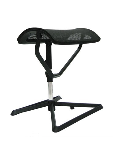 Підставка для ніг COMFORT OTTOMAN BLACK з регулюванням висоти, сітчаста