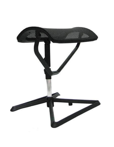 Підставка для ніг COMFORT OTTOMAN BLACK з регулюванням висоти, сітчаста