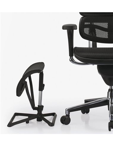 Підставка для ніг COMFORT OTTOMAN BLACK з регулюванням висоти, сітчаста