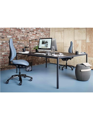 Кресло FLOKK RH MEREO 220 BLACK эргономичное, тканевое (Nexus)