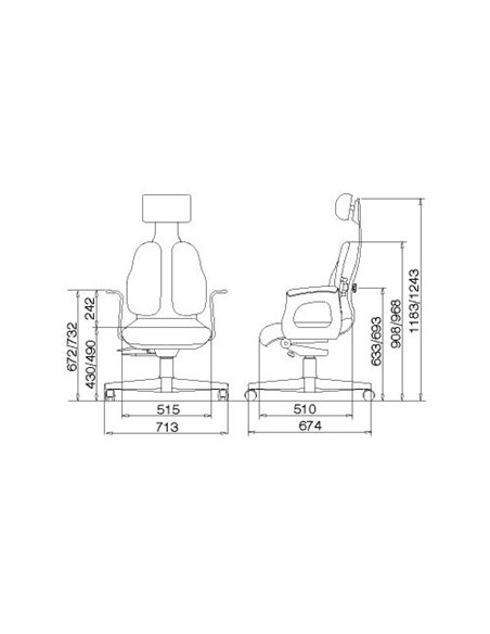 Кресло DUOREST Cabinet DR-130 для руководителя, ортопедическое
