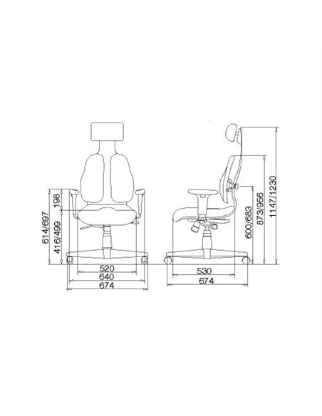 Кресло DUOREST Cabinet DR-140 для руководителя, ортопедическое