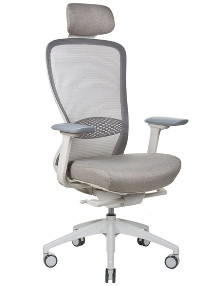 Кресло KRESLALUX IN-POINT (LIGHT GREY + M61002), эргономичное