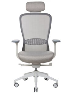 Кресло KRESLALUX IN-POINT (LIGHT GREY + M61002), эргономичное 2