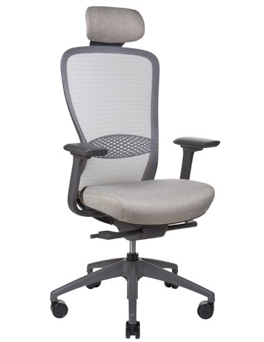 Кресло KRESLALUX IN-POINT (GREY + M61002), эргономичное