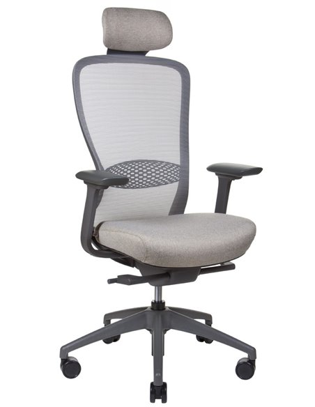 Кресло KRESLALUX IN-POINT (GREY + M61002), эргономичное