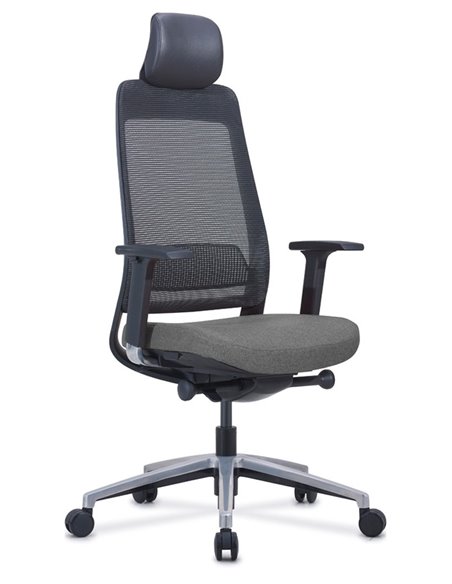 Кресло KRESLALUX FILO-A1 (Black + Grey) эргономичное