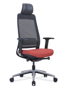 Кресло KRESLALUX FILO-A1 (Black + Jacinth) эргономичное