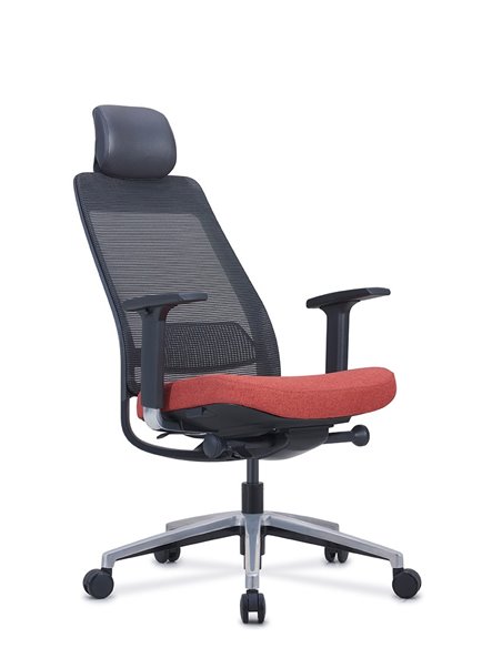 Кресло KRESLALUX FILO-A1 (Black + Jacinth) эргономичное