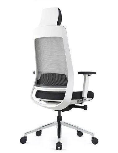 Кресло KRESLALUX FILO-A1 WHITE (Grey + Black) эргономичное