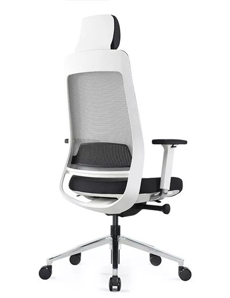 Кресло KRESLALUX FILO-A1 WHITE (Grey + Black) эргономичное