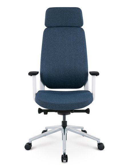 Кресло KRESLALUX FILO-A WHITE (Blue + Blue) эргономичное