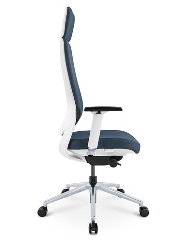 Кресло KRESLALUX FILO-A WHITE (Blue + Blue) эргономичное