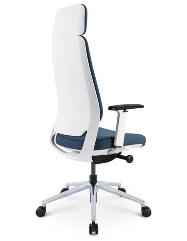 Кресло KRESLALUX FILO-A WHITE (Blue + Blue) эргономичное