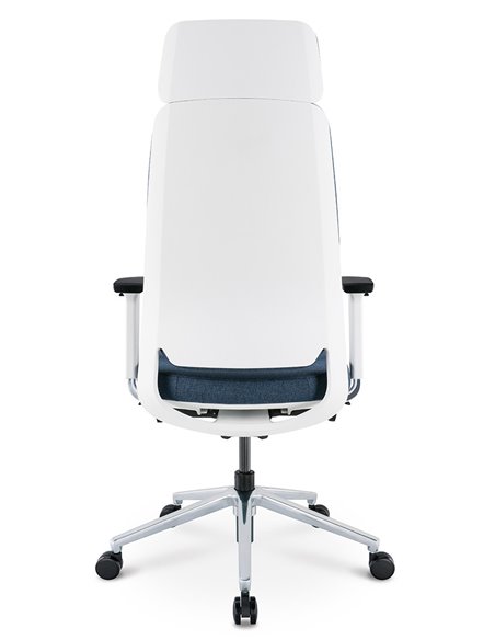 Кресло KRESLALUX FILO-A WHITE (Blue + Blue) эргономичное