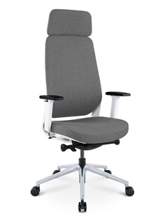 Кресло KRESLALUX FILO-A WHITE (Grey + Grey) эргономичное