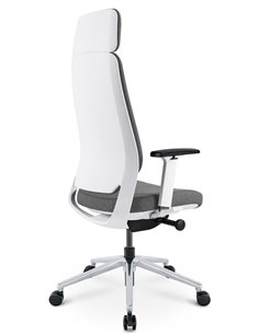 Кресло KRESLALUX FILO-A WHITE (Grey + Grey) эргономичное 2