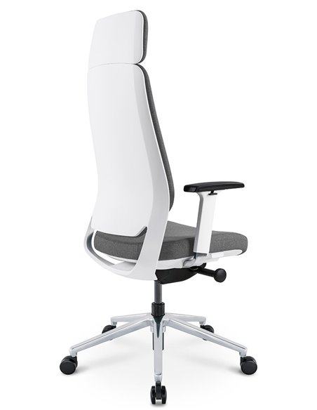 Кресло KRESLALUX FILO-A WHITE (Grey + Grey) эргономичное