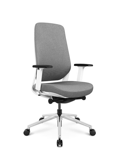 Кресло KRESLALUX FILO-B WHITE (Grey + Grey) эргономичное