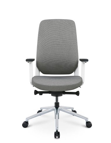 Кресло KRESLALUX FILO-B WHITE (Grey + Grey) эргономичное