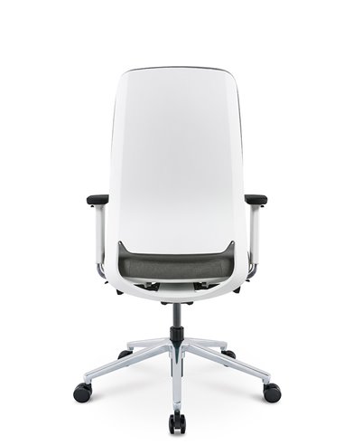 Кресло KRESLALUX FILO-B WHITE (Grey + Grey) эргономичное