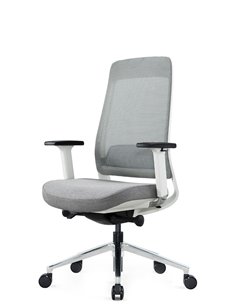 Кресло KRESLALUX FILO-B1 WHITE (Grey + Grey) эргономичное 2