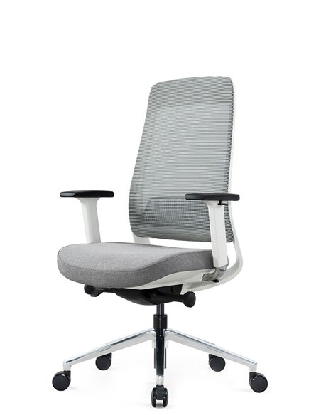 Кресло KRESLALUX FILO-B1 WHITE (Grey + Grey) эргономичное
