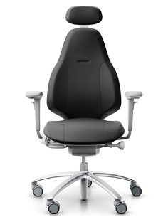 Кресло FLOKK RH MEREO 220 SILVER GREY, кожаное