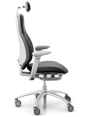 Кресло FLOKK RH MEREO 220 SILVER GREY, кожаное