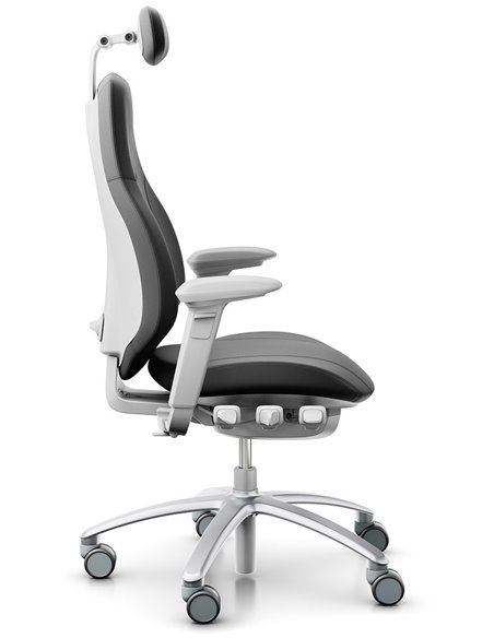 Кресло FLOKK RH MEREO 220 SILVER GREY, кожаное