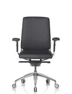 Кресло SITIA BLACK OR WHITE LOW BACK, кожаное, с низкой спинкой 2