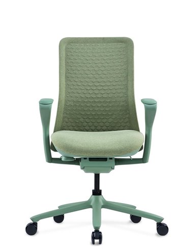 Кресло KRESLALUX POLY NILE GREEN, тканевое, салатовое
