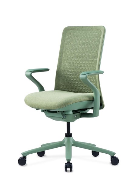 Кресло KRESLALUX POLY NILE GREEN, тканевое, салатовое
