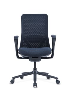 Кресло KRESLALUX POLY PURE BLACK, тканевое 2
