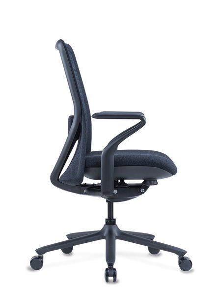 Кресло KRESLALUX POLY PURE BLACK, тканевое
