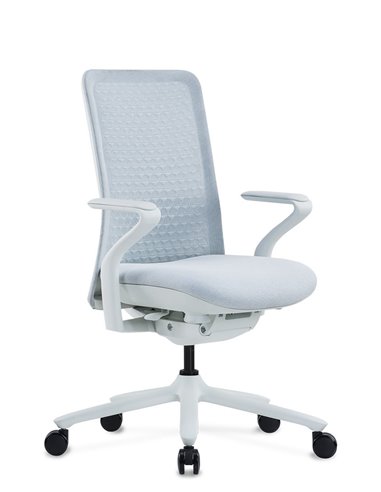 Кресло KRESLALUX POLY ICE WHITE, тканевое