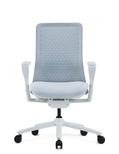 Кресло KRESLALUX POLY ICE WHITE, тканевое 2