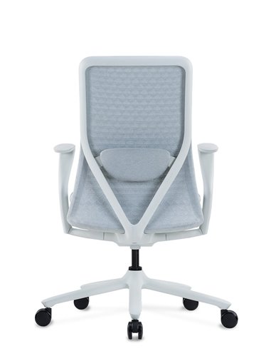 Кресло KRESLALUX POLY ICE WHITE, тканевое