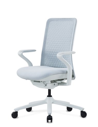 Кресло KRESLALUX POLY ICE WHITE, тканевое