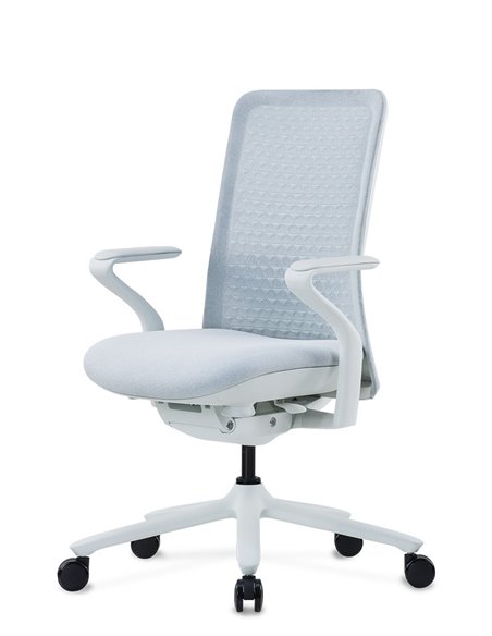 Кресло KRESLALUX POLY ICE WHITE, тканевое